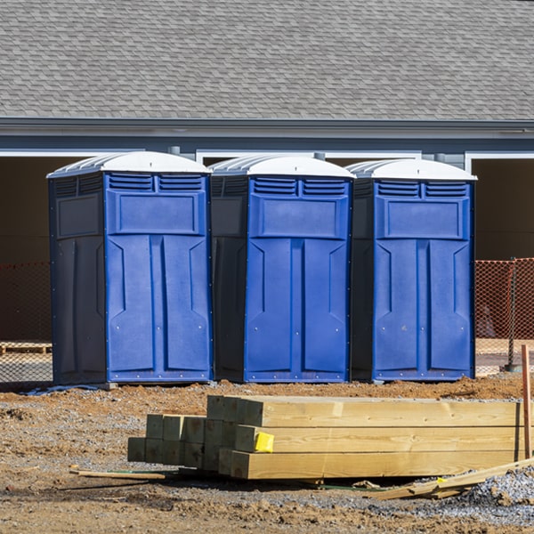 are there any restrictions on what items can be disposed of in the portable toilets in Cedar Lane